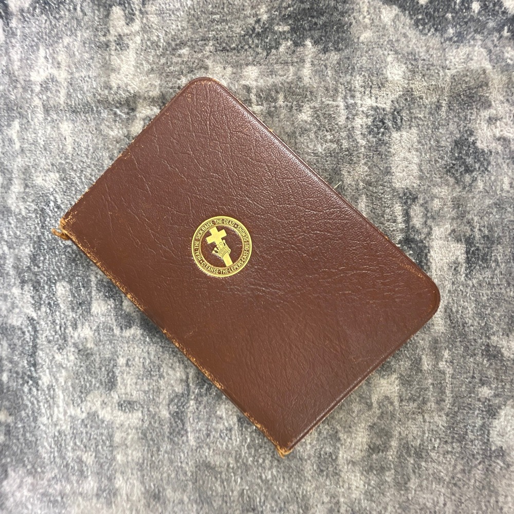 Vtg Mary Baker Eddy Science and Health Key to the Scriptures Leather Book Brown